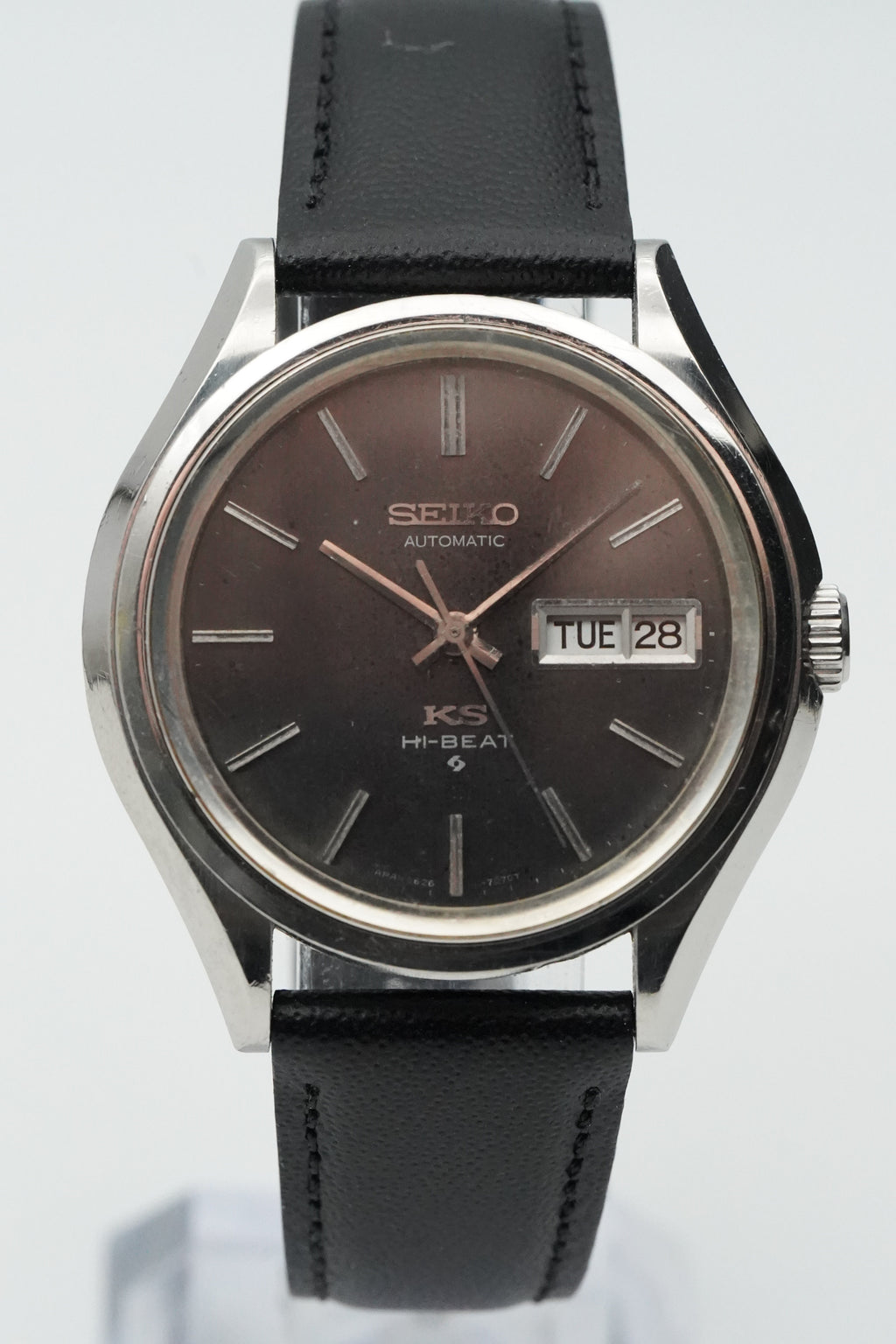 King Seiko 5626-7120 Hi-Beat – Black Dial – April 1972 – Original KS Crown