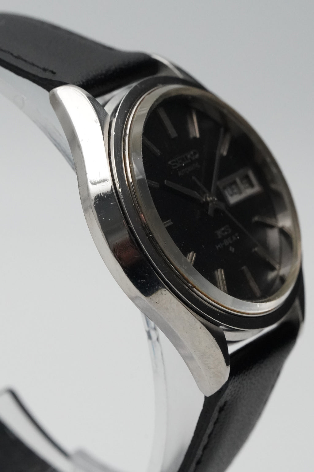 King Seiko 5626-7120 Hi-Beat – Black Dial – April 1972 – Original KS Crown