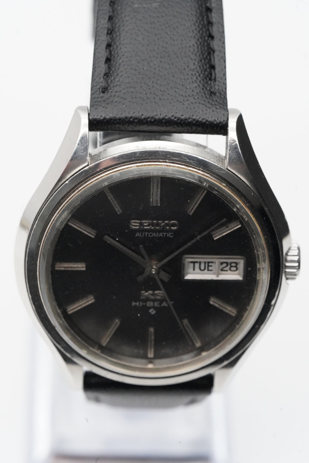 King Seiko 5626-7120 Hi-Beat – Black Dial – April 1972 – Original KS Crown