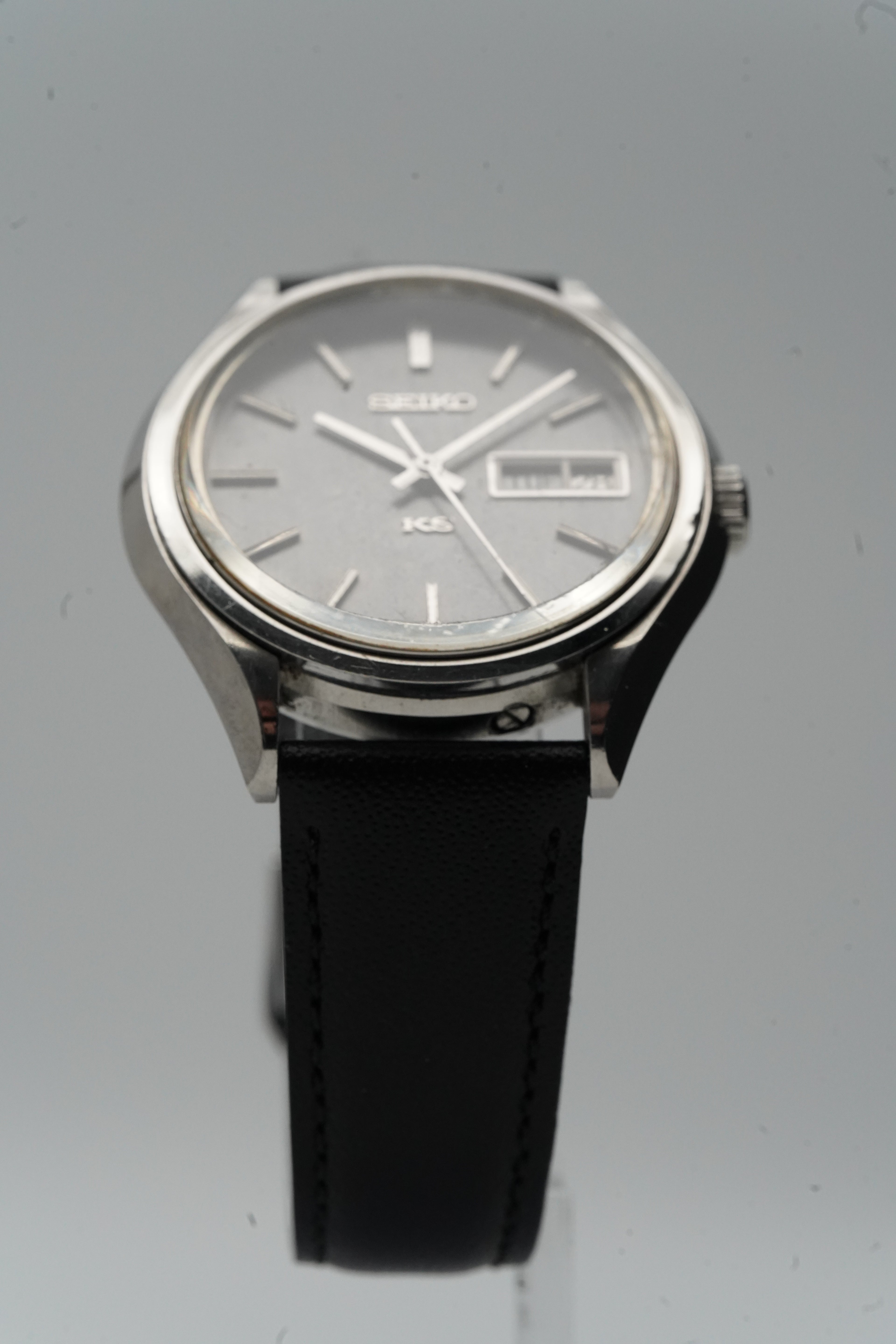 King Seiko 5626-7120 Hi-Beat – Black Dial – April 1972 – Original KS Crown