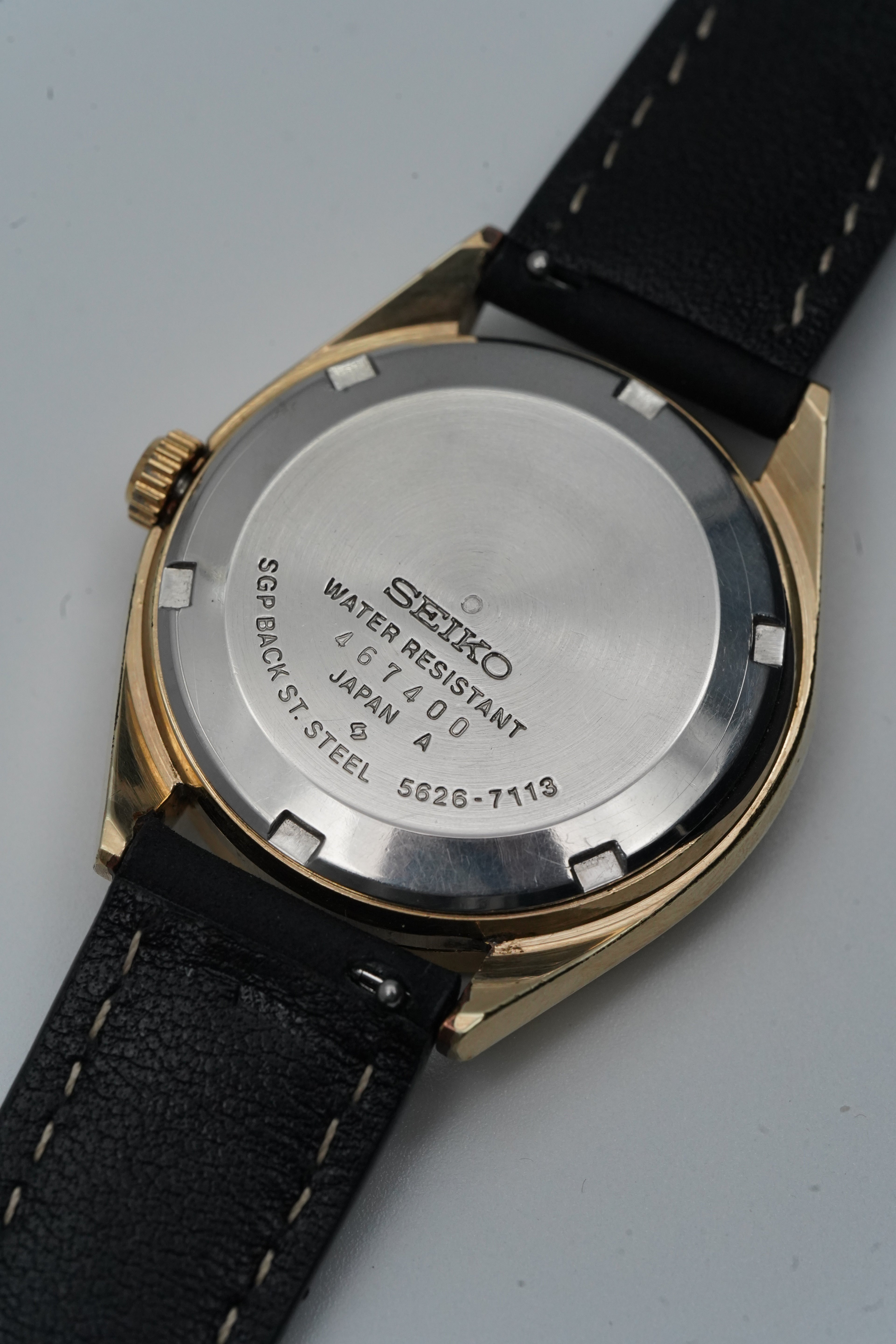 King Seiko 5626-7113 Hi-Beat – Sharp Case – Excellent Gold Plating – Honest Patina