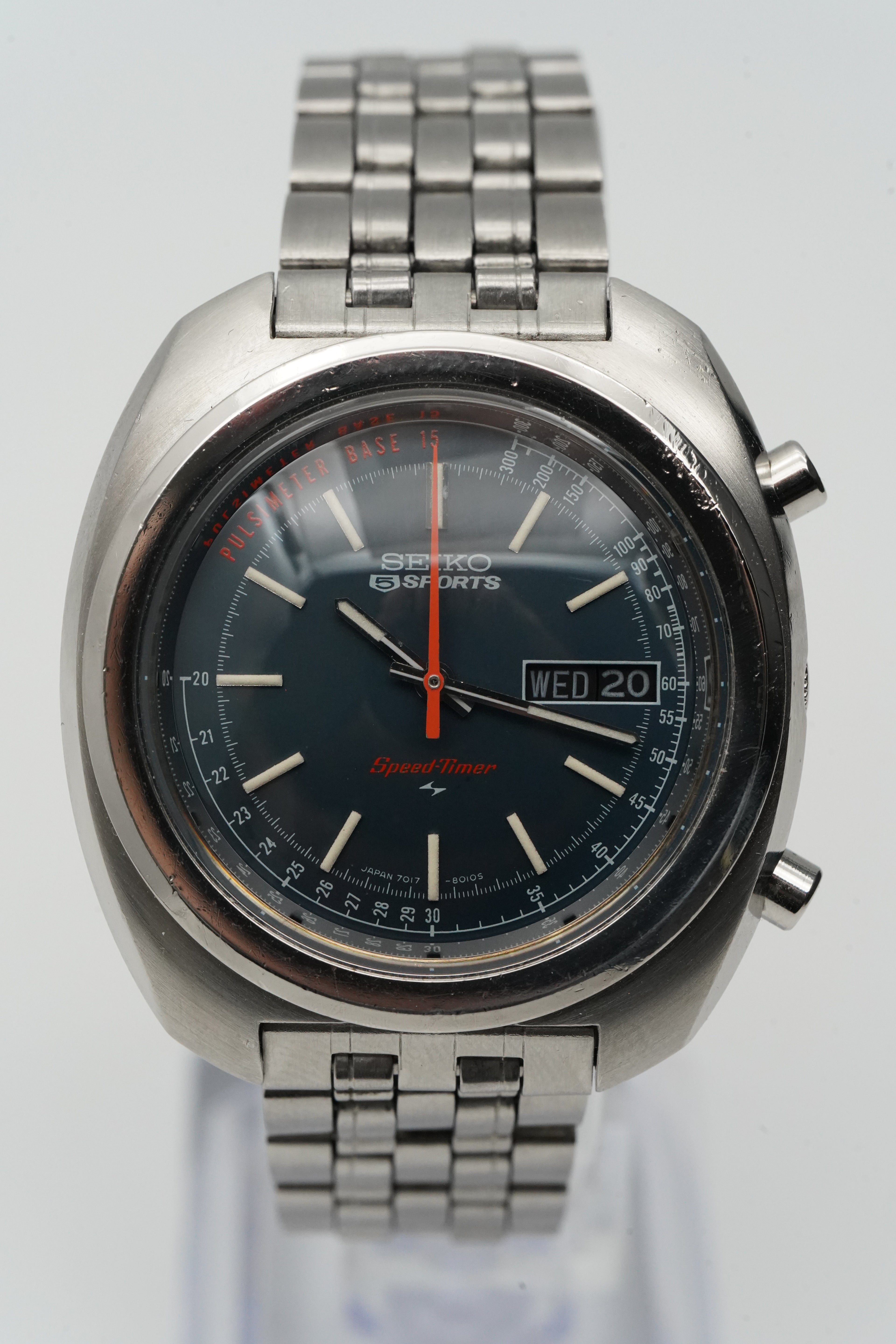 Vintage Seiko 5 Sports Speed-Timer Chronograph (Ref. 7017-8000) – Newly serviced